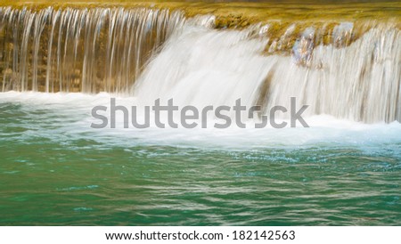 close up shot of waterfall