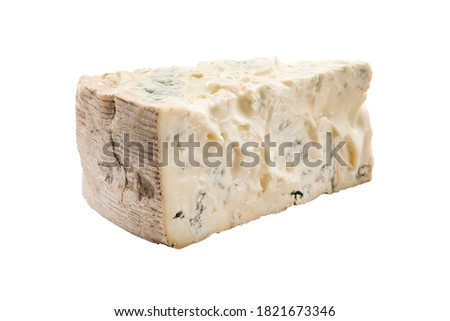 Italian cheese on white background Royalty-Free Stock Photo #1821673346