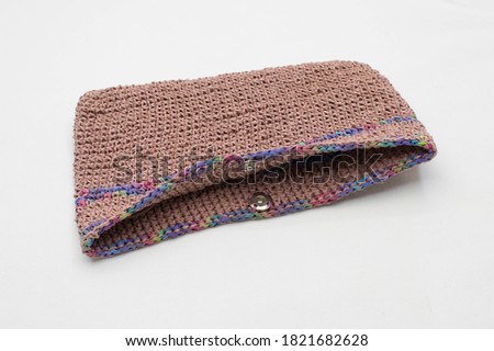 makeup bag made with paper rope