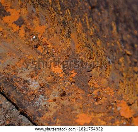 Texture surface of a corroded metal building structure
