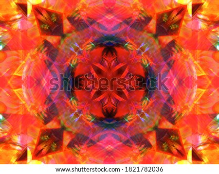 Colorful kaleidoscope. Display of colors