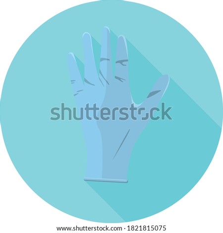 Flat design Hygienic Gloves. Vector illustration