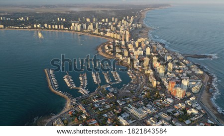 Punta del Este from above Royalty-Free Stock Photo #1821843584