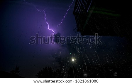 Lightning Amsterdam in a storm