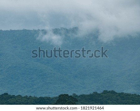 Photos of Fog and mountains at Khao yai National Park , Thailand.