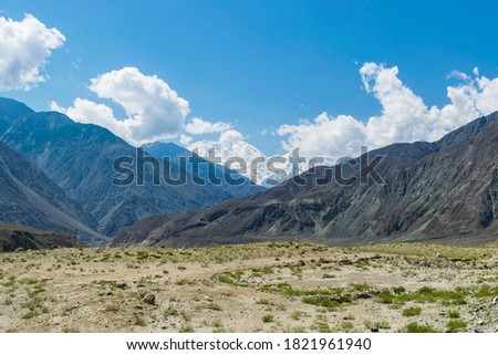 The wilderness of mountain range near Nanga Parbat in Himalayas.