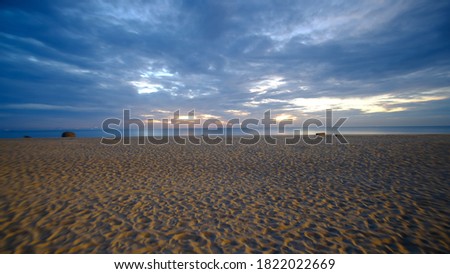 Sand and Sea at Teluk Cempedak, Pahang during sunrise