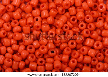 Beads on the white background. Background or texture of beads. Close up, macro,It is used in finishing fashion clothes. make bead necklace or string of beads for woman of fashion.