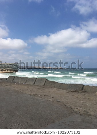 Picture of the Mediterranean beach in Alexandria