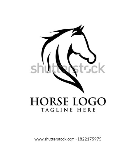 Horse Elegant Logo Symbol Vector design template