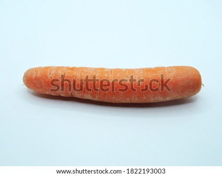 A carrot against a white background