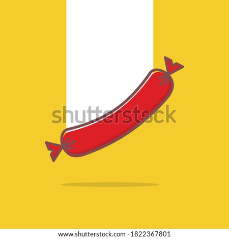 Sausage icon. Flat illustration of Sausage vector icon for web and print media