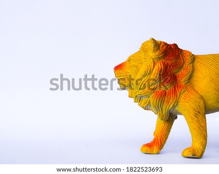 animal shaped toy on white background