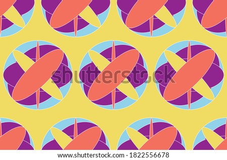 Seamless Ethnic Colored Modern Design For Fabric, Textile Print Vector Illustration