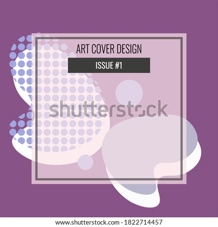 Trendy minimal vector cover with butterfly, organic shapes, abstract background ideal for social media post, blogs etc. Wall decoration, brochure design, vintage poster.