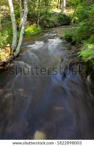 A creek waterway at Pictured Rock National Lakeshore Michigan upper peninsula