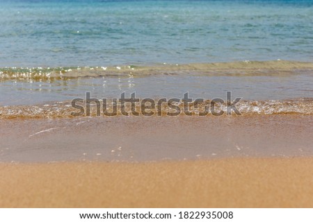 Clear water of Mengiat Beach (Pantai Mengiat) and Indian Ocean, Nusa Dua, Bali, Indonesia