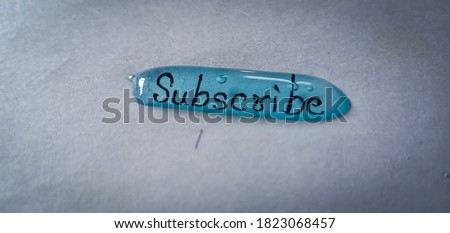 subscribe button icon, logo in 3d