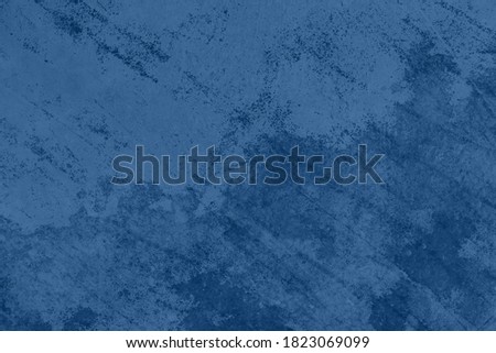 Elegant atlantic blue colored dark Concrete textured cool grunge abstract background with roughness and irregularities. 2021 color trend concept.