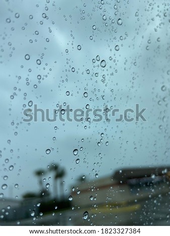 Raindrops on my car window