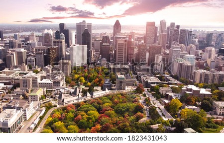 Montreal autumn colors season in Canada