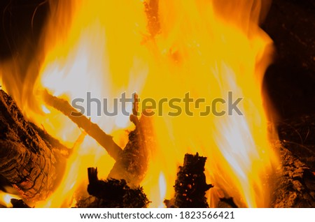 embers burn down in a hardwood fire.
