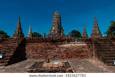 Wat Chaiwattanaram ,Ruins Buddha, the old town of Ayutthaya 27 Sep 2020