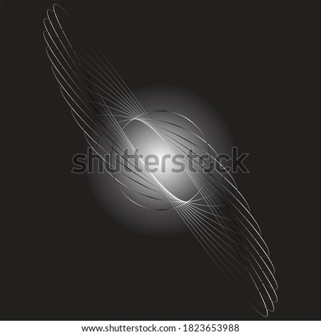 A silvery gradient diagonal mesh on a black backlit background.