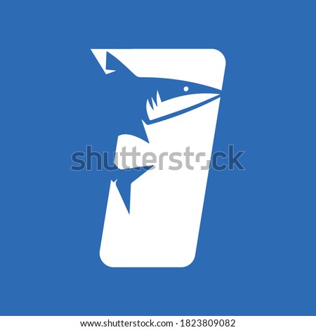 Shark - vector logo/icon illustration
