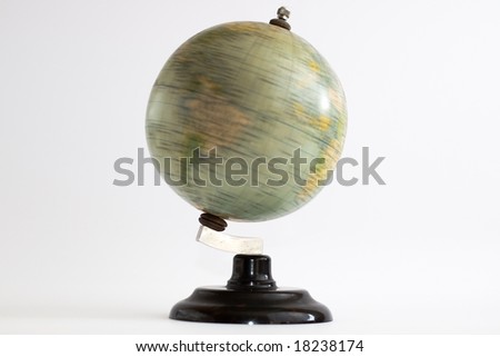 Rotating old globe