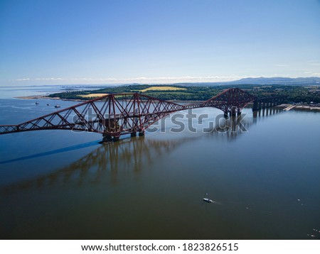 Rail Forth Bridge in Scotland