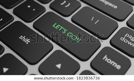 Black keyboard computer close up