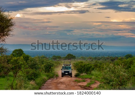 Safari by jeep in Tarangire National Park in northern Tanzania Royalty-Free Stock Photo #1824000140