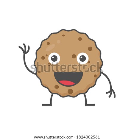 vector cookies mascot character illustration
