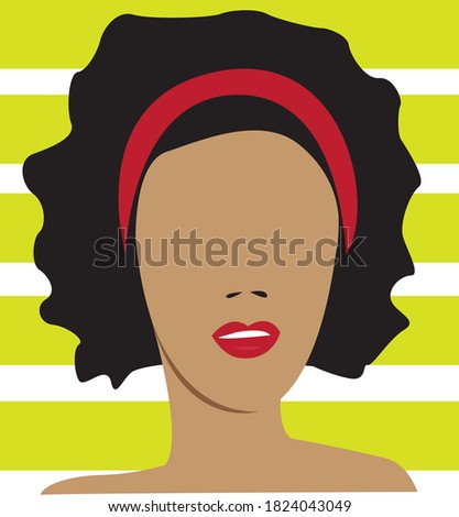 vector woman face illustration girl drawing for t-shirt