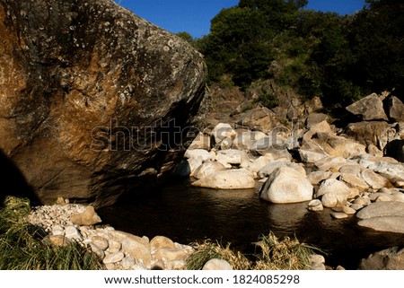 River between rocks and mountains in Cordoba