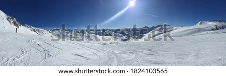 beautiful winter skiing area in montafon in the european Alps