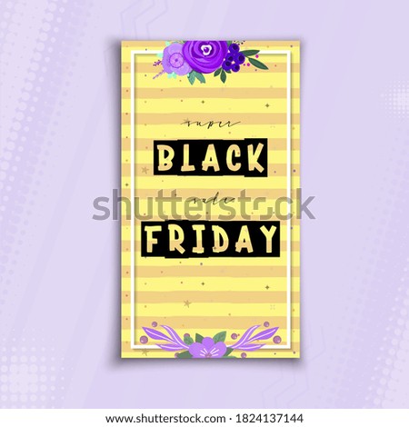Black friday. Sale - Vertical Banner