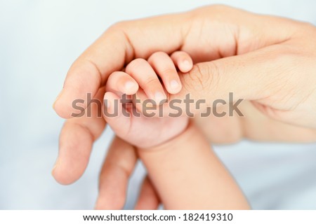 New born baby hand Royalty-Free Stock Photo #182419310