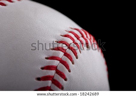 Close-up shot of baseball