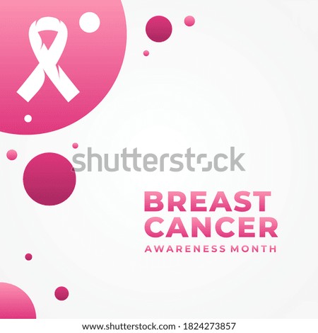 Breast Cancer Awareness Month Vector Design Illustration For Banner and Background