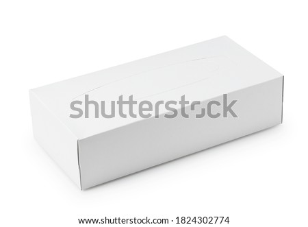 Unopened tissue paper placed on a white background Royalty-Free Stock Photo #1824302774