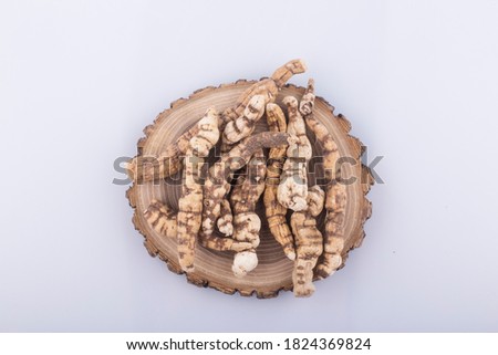 Oriental medicine wilfordi root, Cynanchum wilfordii Hemsley. Royalty-Free Stock Photo #1824369824