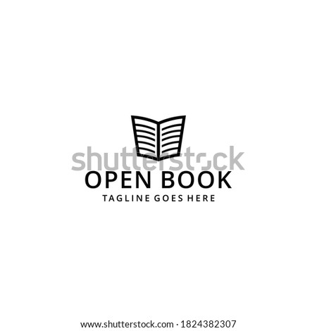 Creative modern Education logo design illustration with book icon template