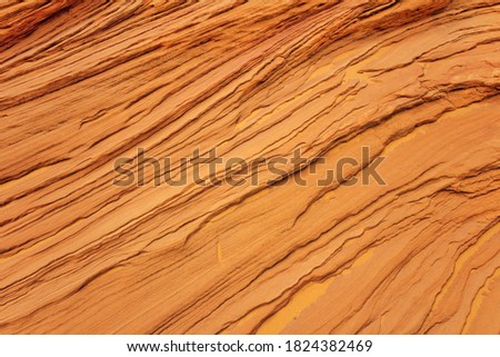Orange sandstone texture background. Abstract nature background. Stone layers in Arizona