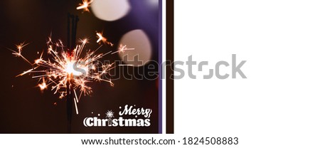 Beautiful Christmas card with space for text