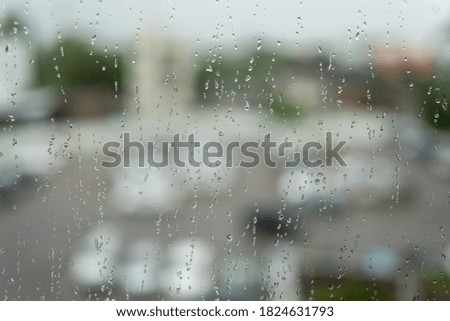 Background illustration Water settles on glass
