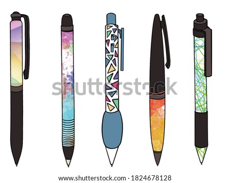 pen icon Set Collection. stationary clip art Collection
