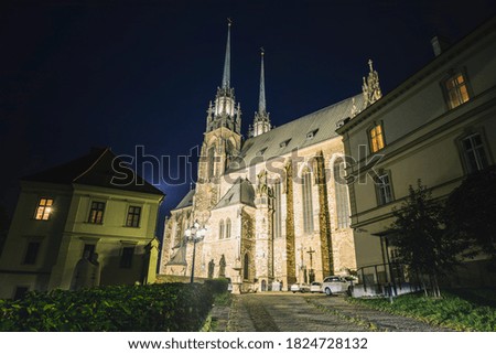 Cathedral of St. Peter and Paul in Brno. Brno, South Moravia, Czechia.