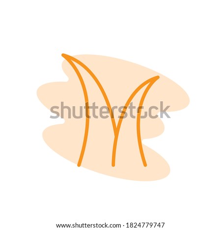 Illustration Vector graphic of grass icon. Fit for nature, plant, garden, background etc.